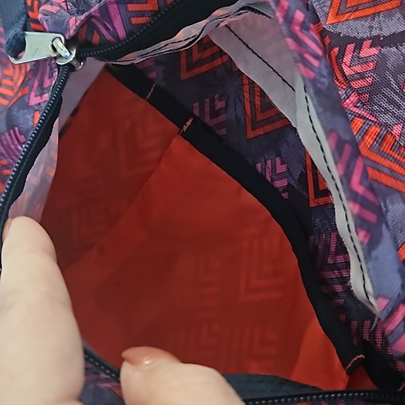 Jansport Superbreak T501 Lightweight Backpack Gray Forge Pink Purple Diamond - Picture 6 of 13